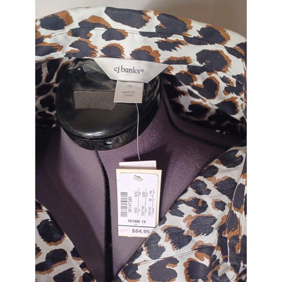 CJ BANKS Button blouse plus size‎ - Picture 5 of 6